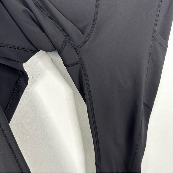 Lululemon Speed Tight Black Leggings Ruched Legs Pockets Size 6 - Picture 4 of 12